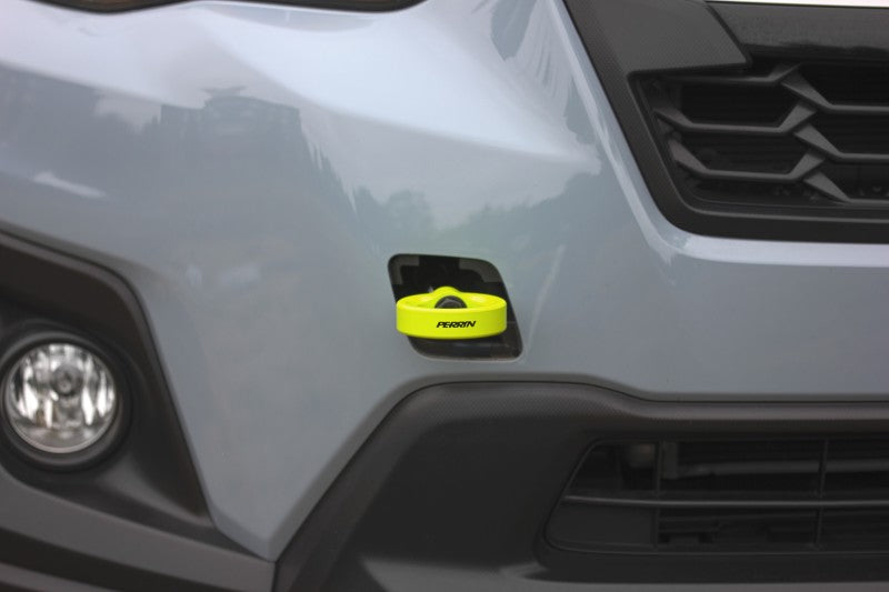 Perrin [22-26 WRX, 18-23 Crosstrek, 20-25 OBXT] Front Tow Hook Neon Yellow