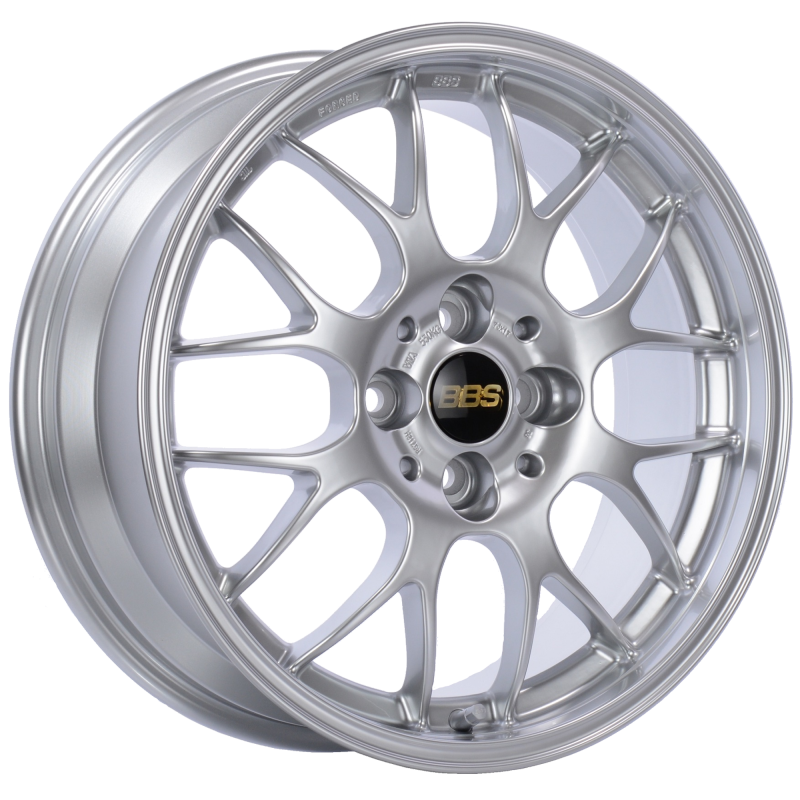 BBS RG-R 17x8 5x120 ET40 CB72.5 Diamond Silver Wheel -82mm PFS/Clip Req RG719HDSK