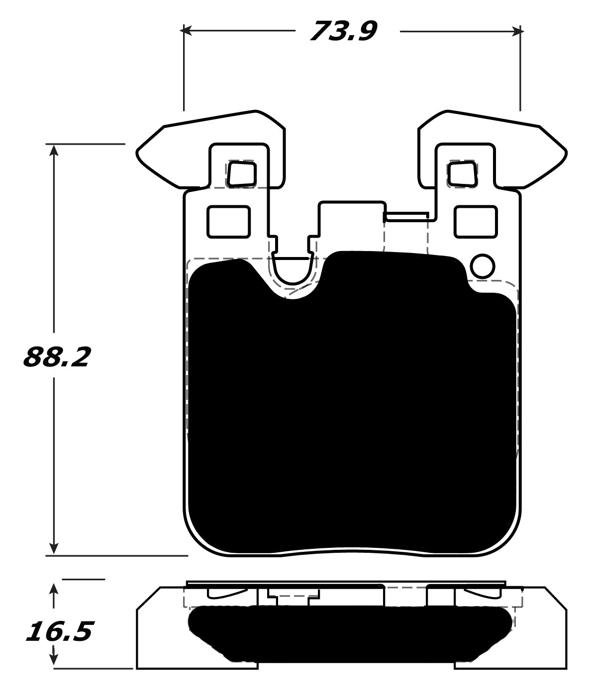Porterfield Brake Pads for 2016 BMW M235i/235ix