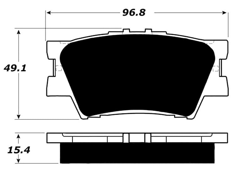 Porterfield Brake Pads for 2011 TOYOTA AVALON