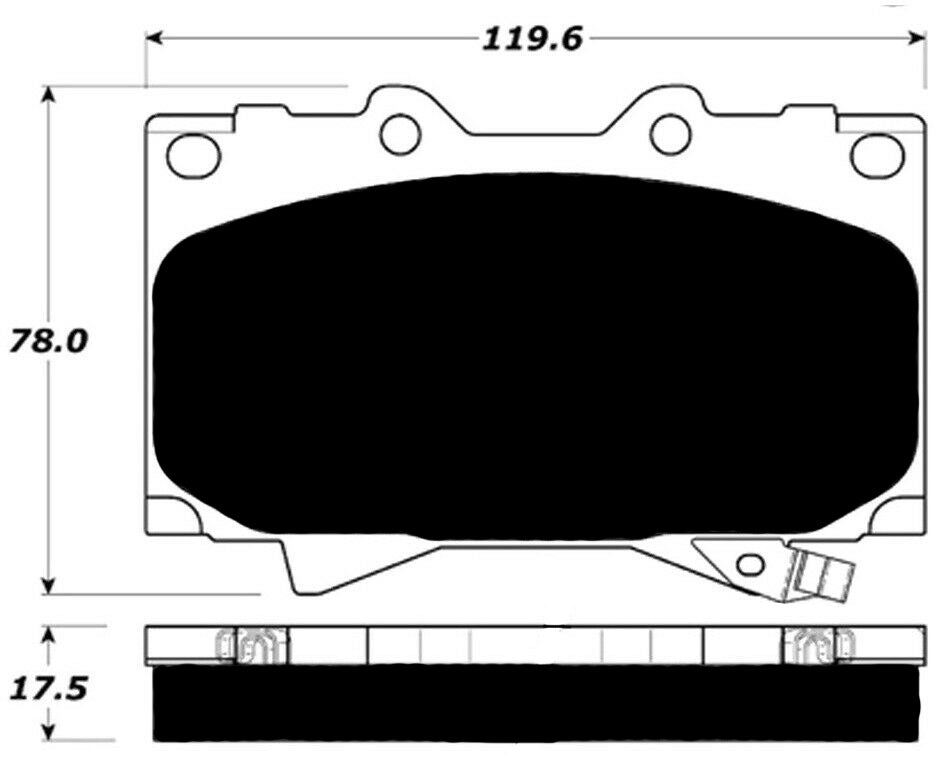 Porterfield Brake Pads for 2006 LEXUS LX 470