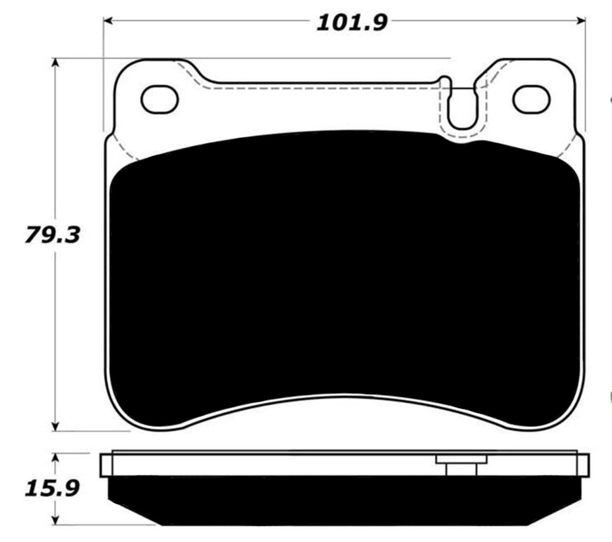 Porterfield Brake Pads for 2011 MERCEDES-BENZ SLK350