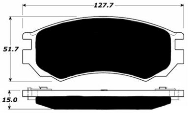 Porterfield Brake Pads for 1991 NISSAN NX Coupe SE w/o ABS