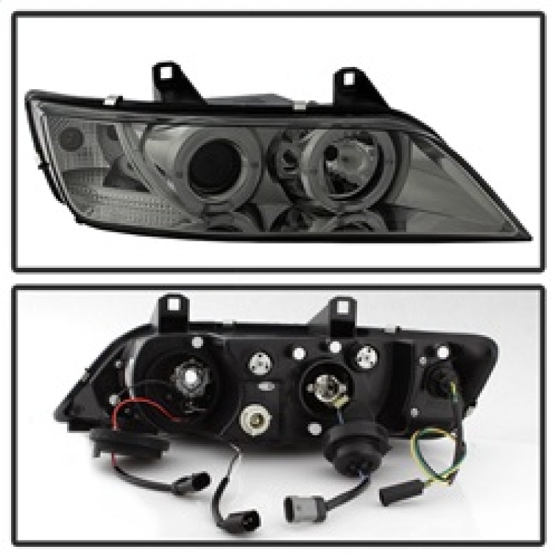 FR SPORT Spyder BMW Z3 96-02 Projector Headlights LED Halo Smoke High H1 Low H1...
