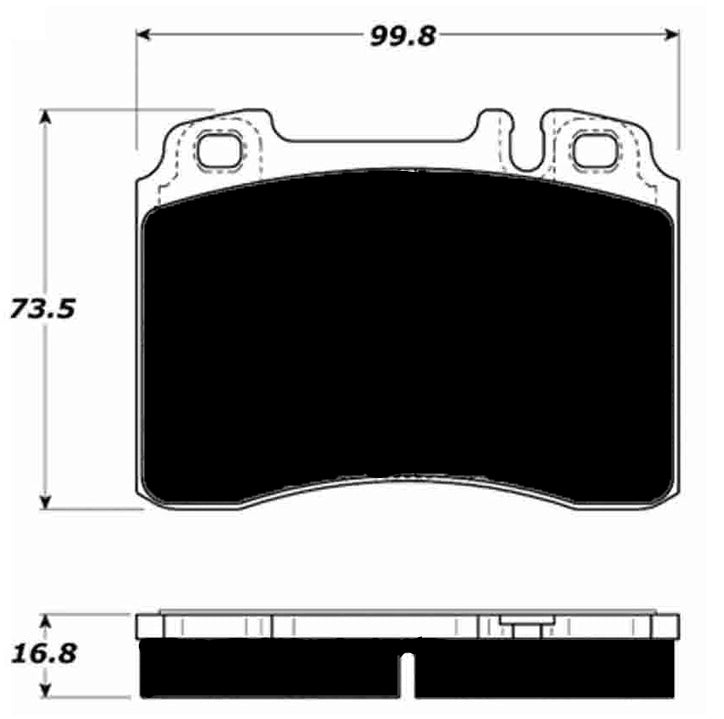 Porterfield Brake Pads for 1997 MERCEDES-BENZ C63 AMG