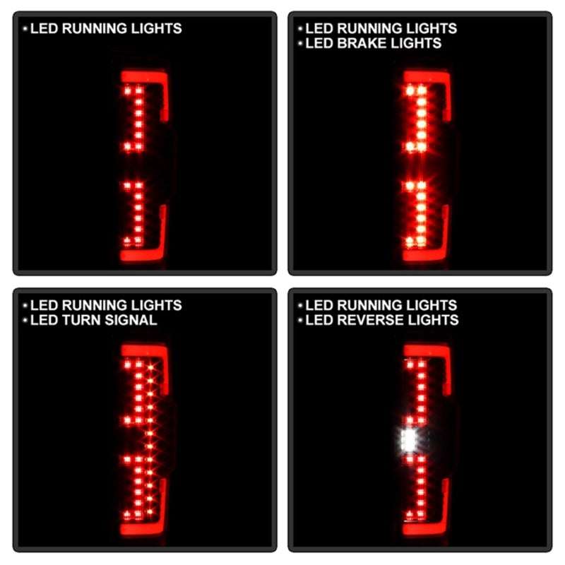 SPYDER 20-21 Ford F250 Superduty LED Tail Lights - Black (ALT-YD-FS20HAL-LED-BK) 5088659