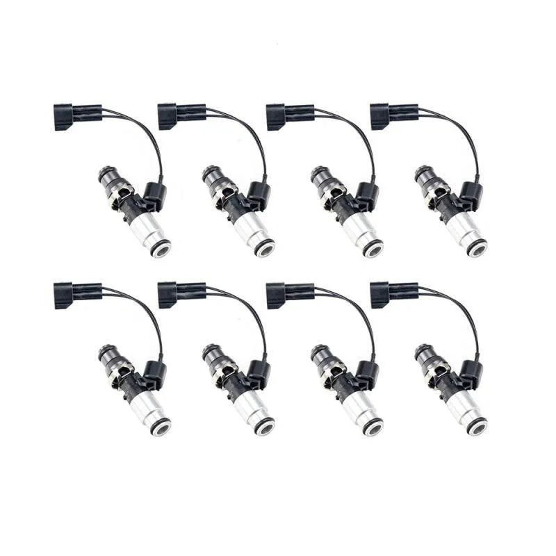 Injector Dynamics ID1050X Injectors 14mm (Grey) Adaptor Top Bottom (Silver) Adaptor (Set of 8) Hemi 5.7/6.4/6.1L