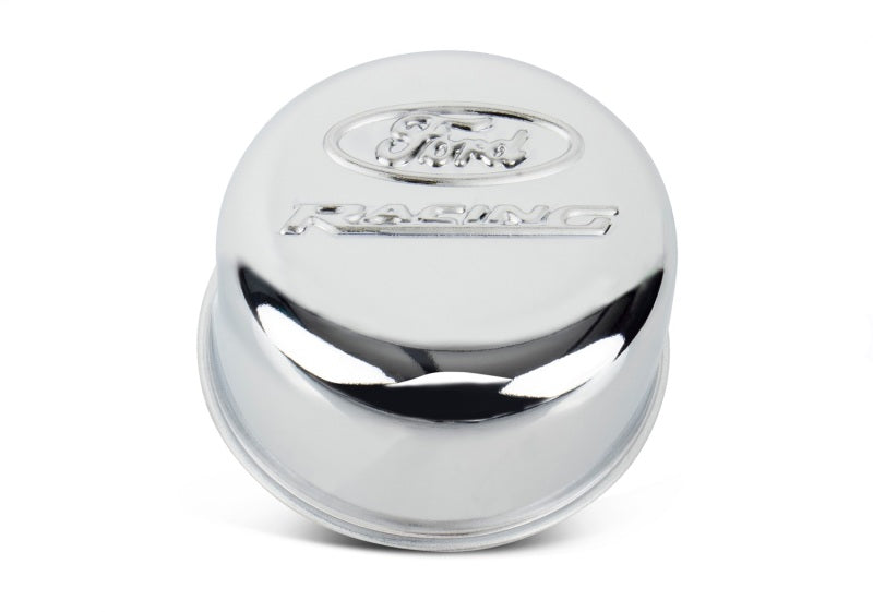 Ford Racing Logo Push-In Type Air Breather Cap - Chrome 302-215