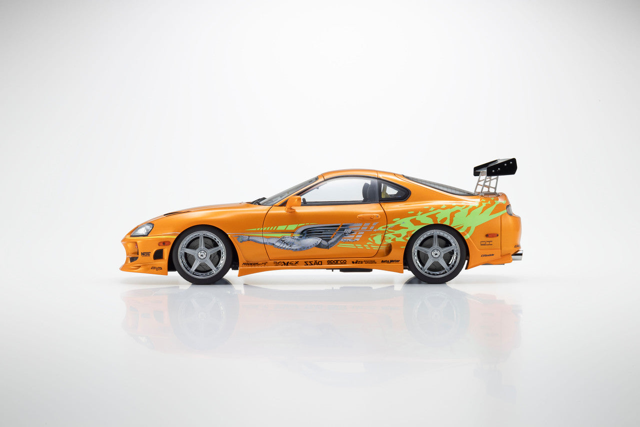 Kyosho 1993 Toyota Supra MK4 (A80) "Fast & the Furious" Orange Pearl 1:18