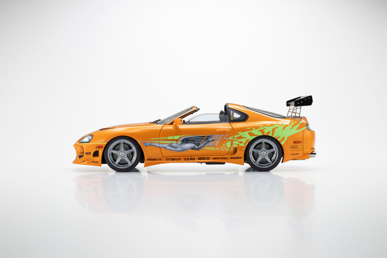Kyosho 1993 Toyota Supra MK4 (A80) "Fast & the Furious" Orange Pearl 1:18