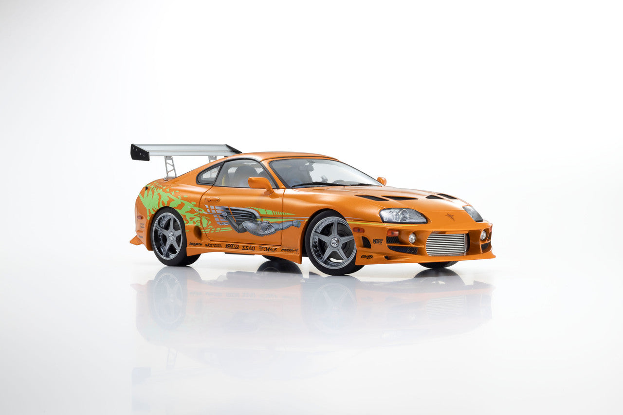 Kyosho 1993 Toyota Supra MK4 (A80) "Fast & the Furious" Orange Pearl 1:18