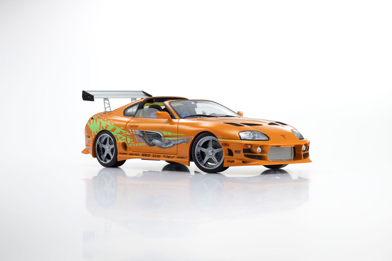 Kyosho 1993 Toyota Supra MK4 (A80) "Fast & the Furious" Orange Pearl 1:18