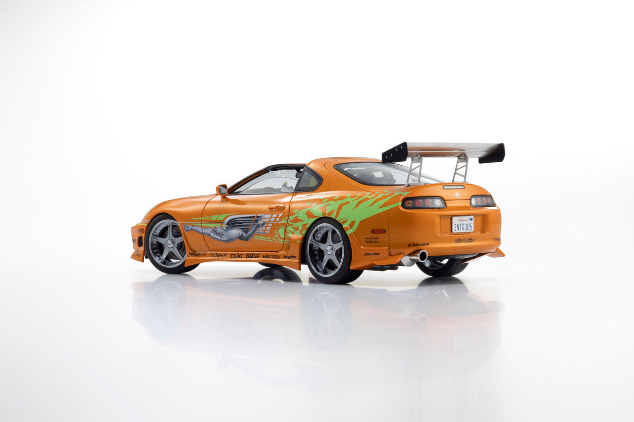 Kyosho 1993 Toyota Supra MK4 (A80) "Fast & the Furious" Orange Pearl 1:18