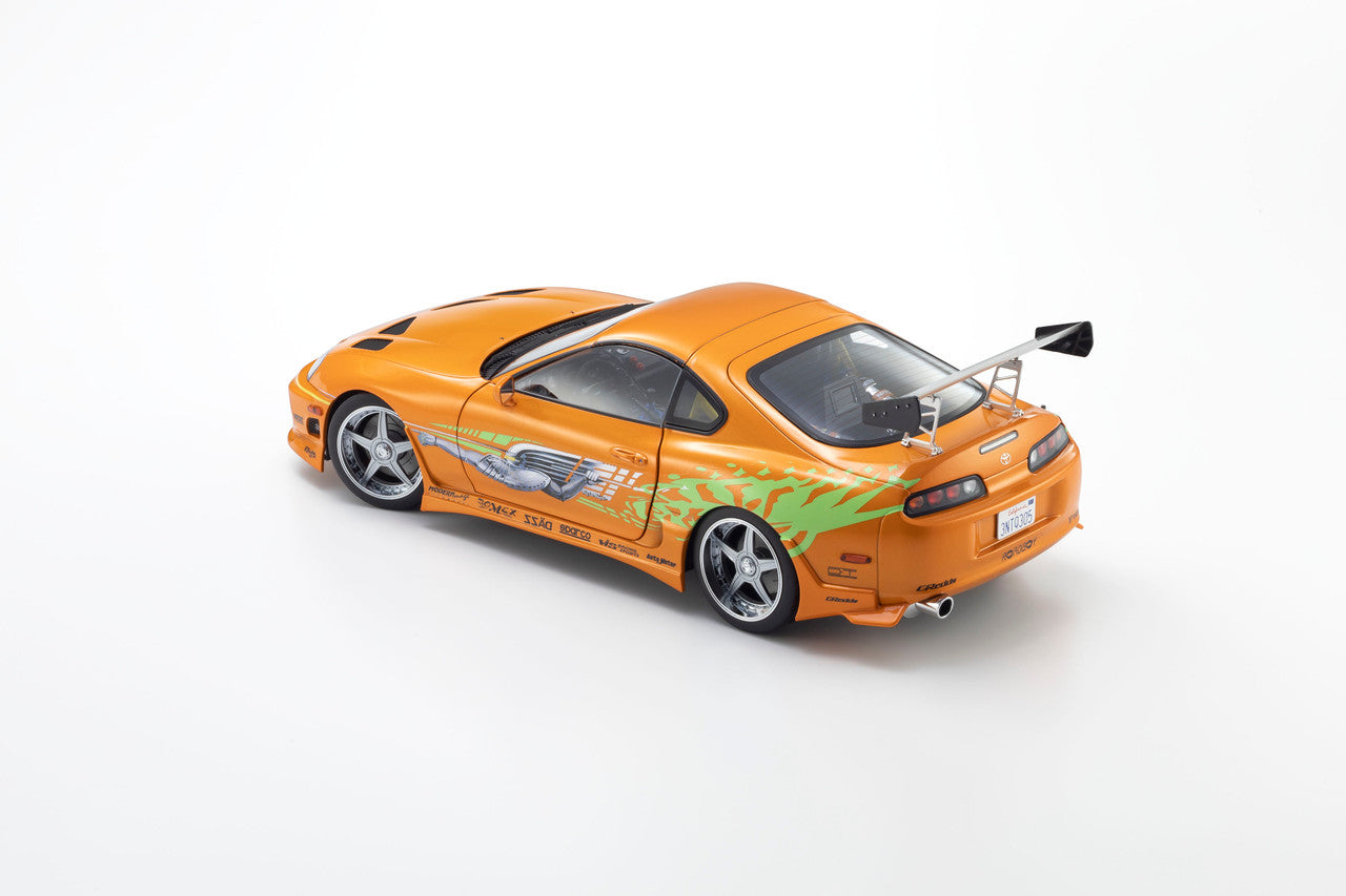 Kyosho 1993 Toyota Supra MK4 (A80) "Fast & the Furious" Orange Pearl 1:18