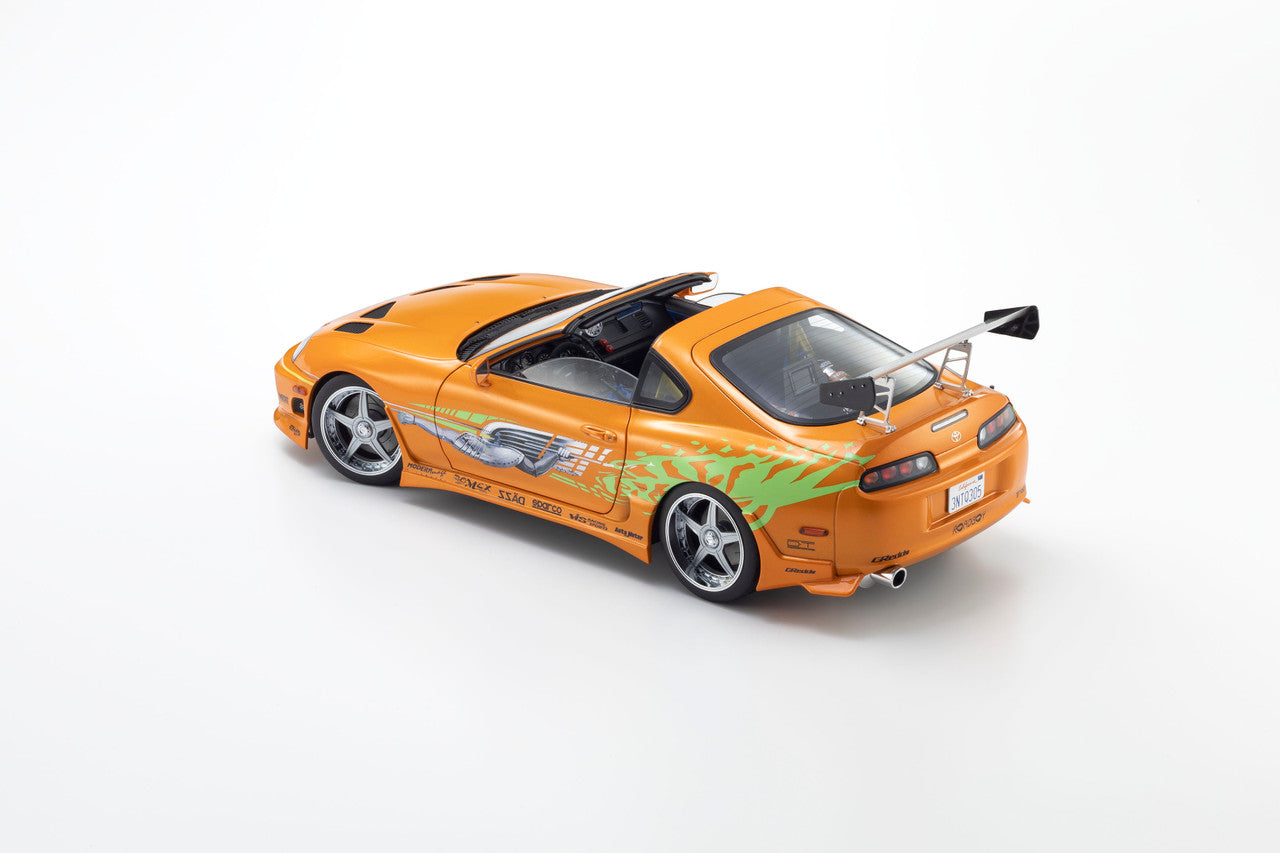 Kyosho 1993 Toyota Supra MK4 (A80) "Fast & the Furious" Orange Pearl 1:18
