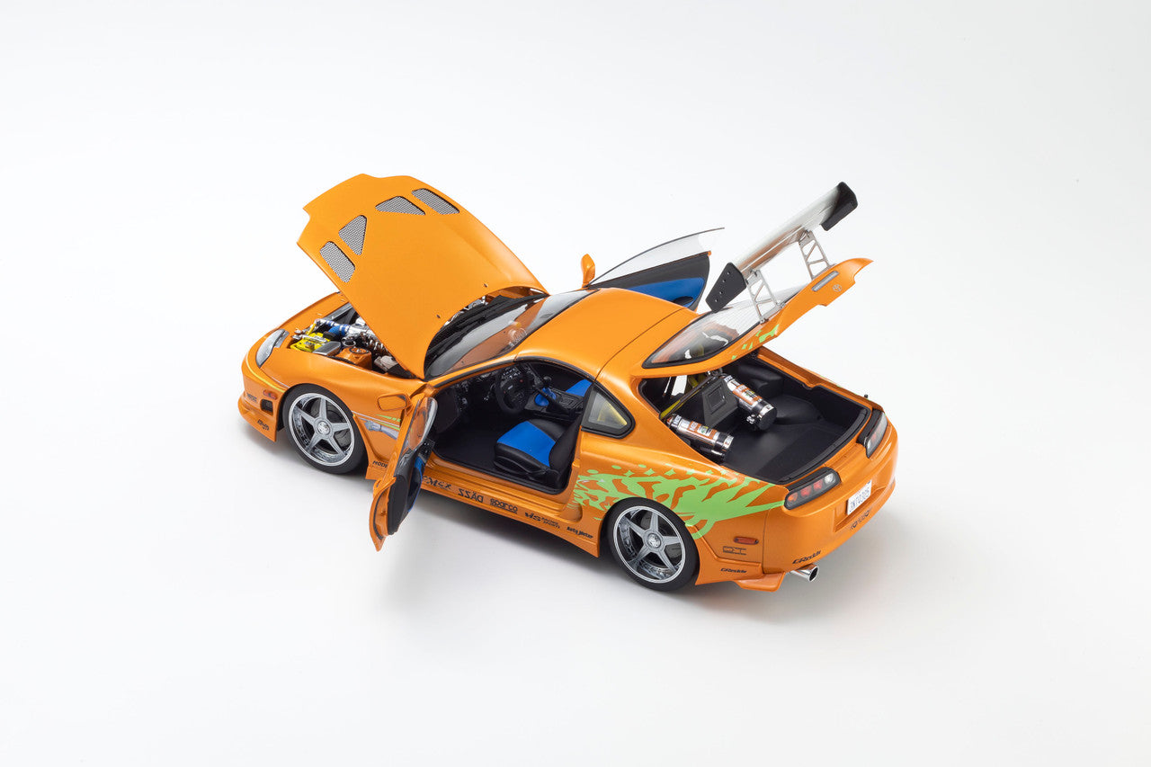 Kyosho 1993 Toyota Supra MK4 (A80) "Fast & the Furious" Orange Pearl 1:18