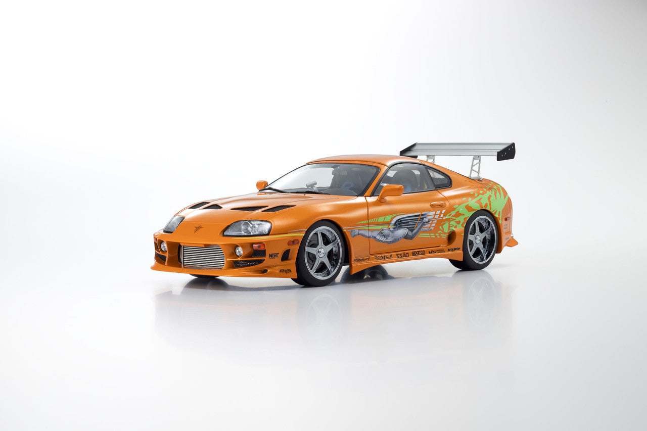 Kyosho 1993 Toyota Supra MK4 (A80) "Fast & the Furious" Orange Pearl 1:18