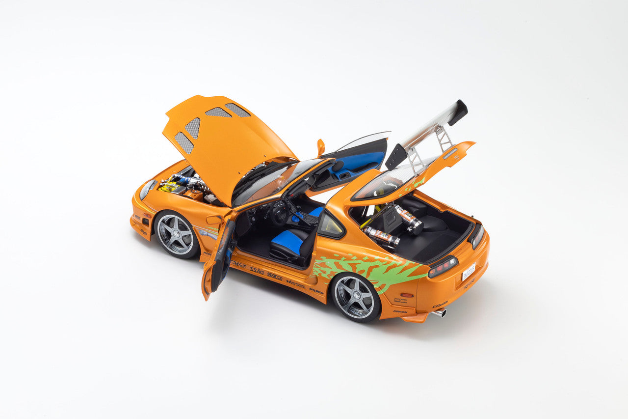 Kyosho 1993 Toyota Supra MK4 (A80) "Fast & the Furious" Orange Pearl 1:18