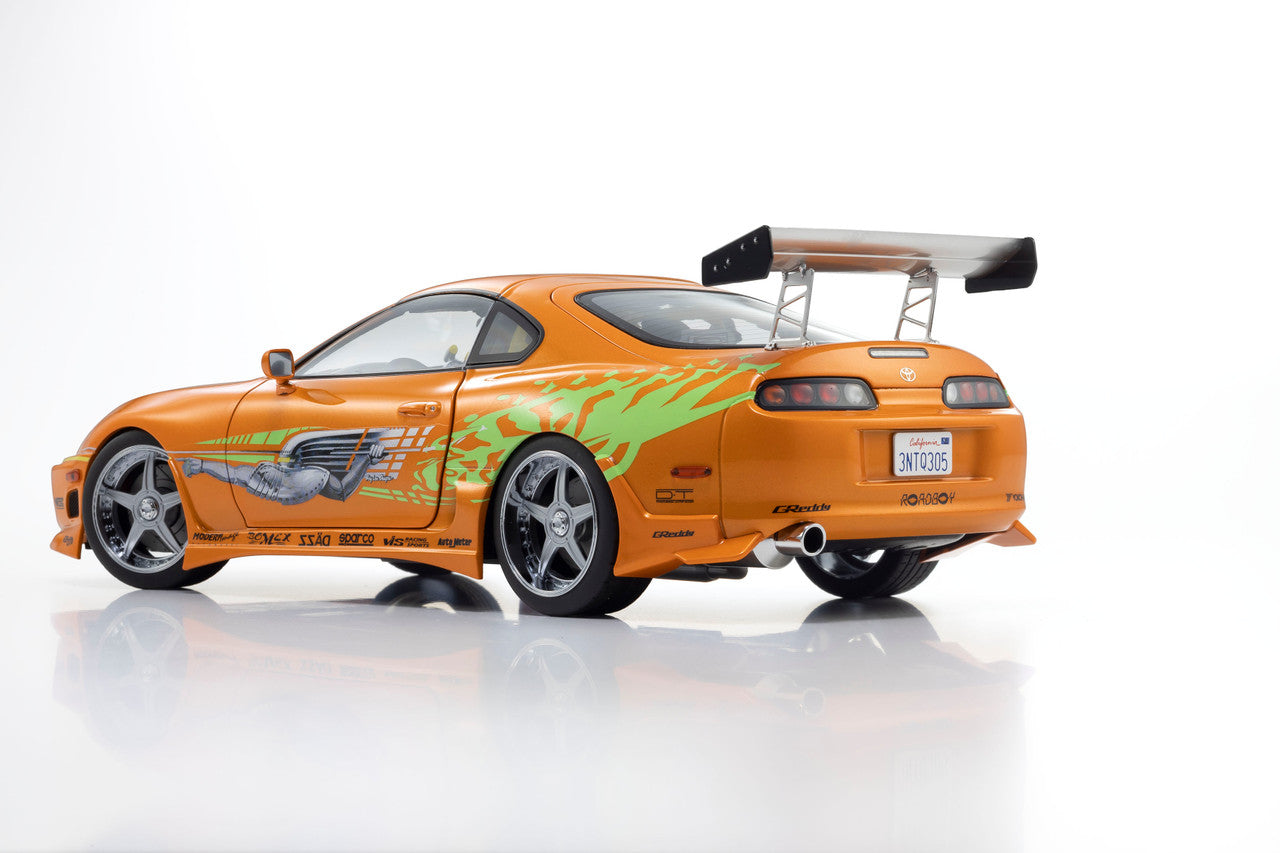 Kyosho 1993 Toyota Supra MK4 (A80) "Fast & the Furious" Orange Pearl 1:18