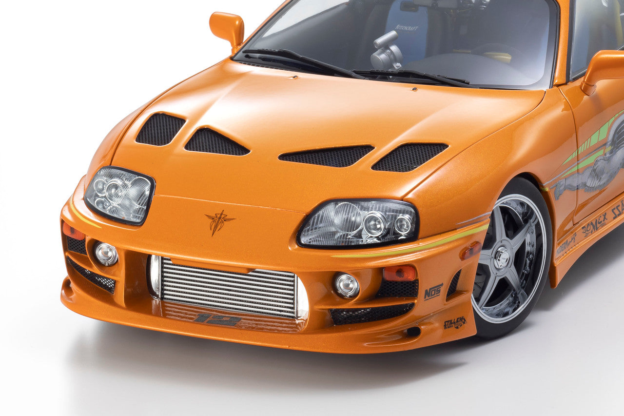 Kyosho 1993 Toyota Supra MK4 (A80) "Fast & the Furious" Orange Pearl 1:18
