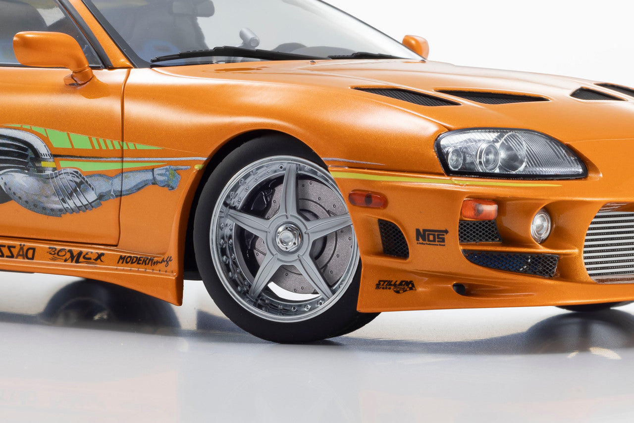 Kyosho 1993 Toyota Supra MK4 (A80) "Fast & the Furious" Orange Pearl 1:18