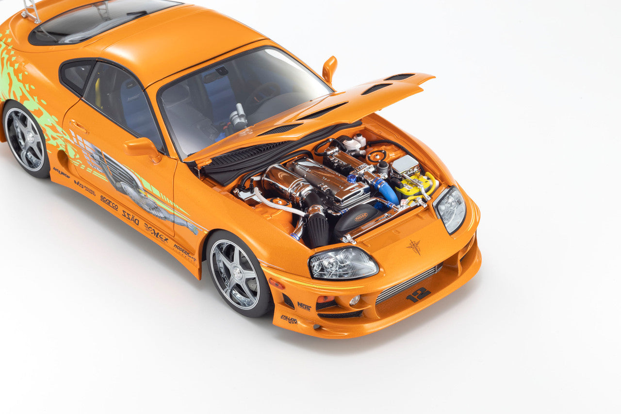 Kyosho 1993 Toyota Supra MK4 (A80) "Fast & the Furious" Orange Pearl 1:18