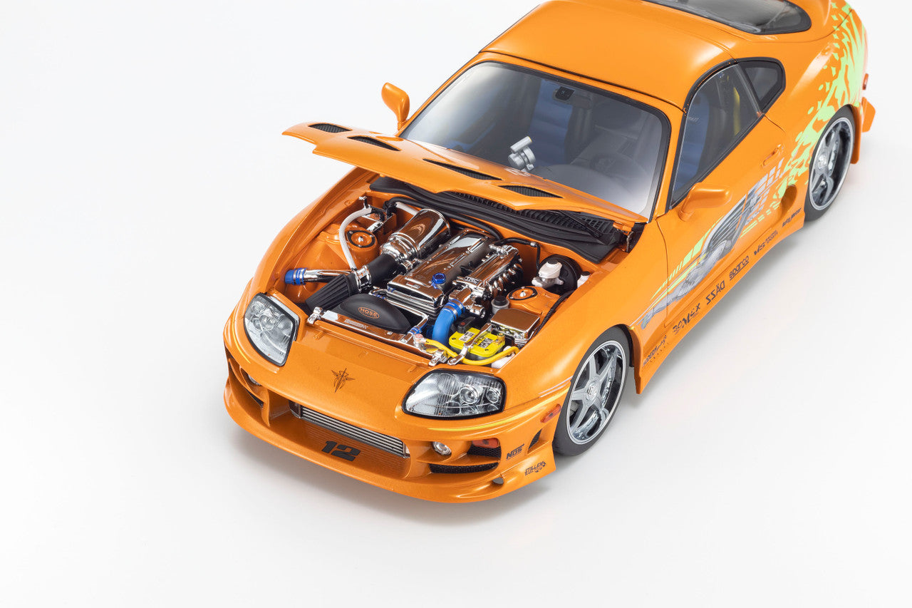 Kyosho 1993 Toyota Supra MK4 (A80) "Fast & the Furious" Orange Pearl 1:18