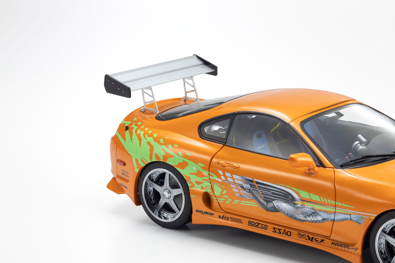 Kyosho 1993 Toyota Supra MK4 (A80) "Fast & the Furious" Orange Pearl 1:18