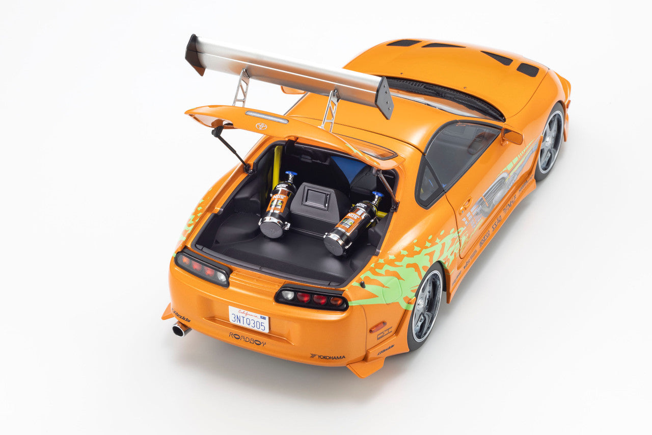 Kyosho 1993 Toyota Supra MK4 (A80) "Fast & the Furious" Orange Pearl 1:18