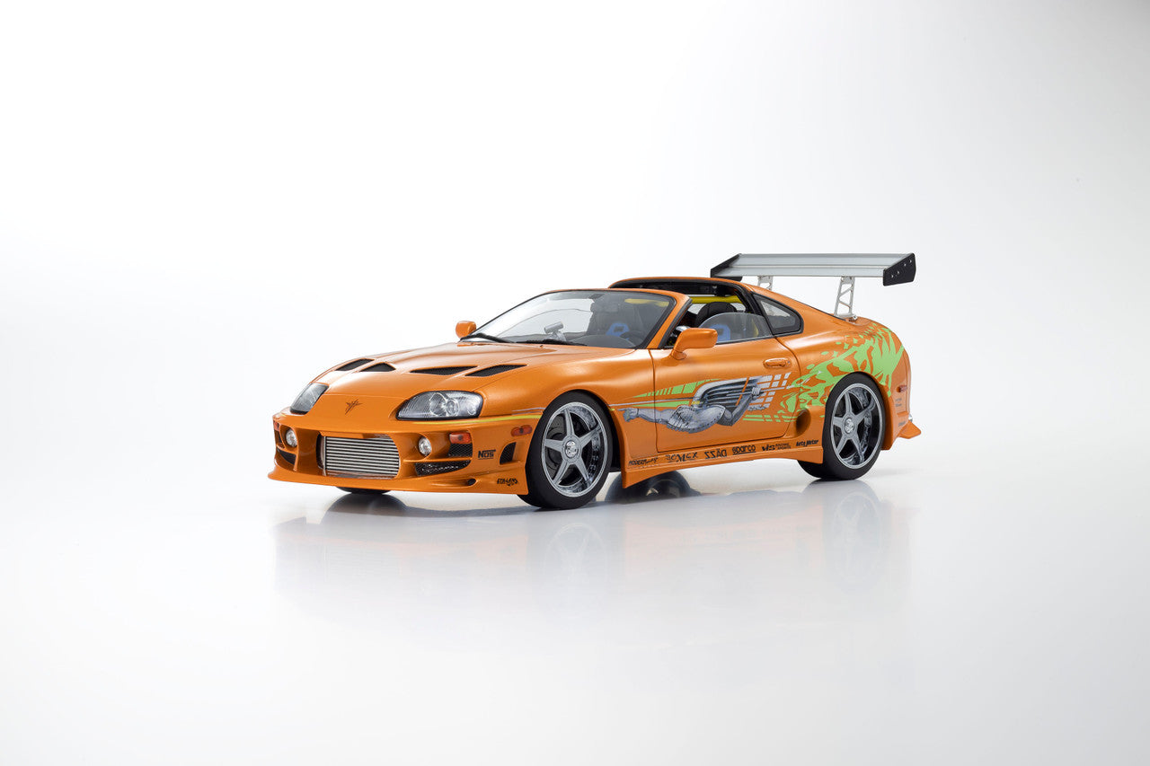 Kyosho 1993 Toyota Supra MK4 (A80) "Fast & the Furious" Orange Pearl 1:18