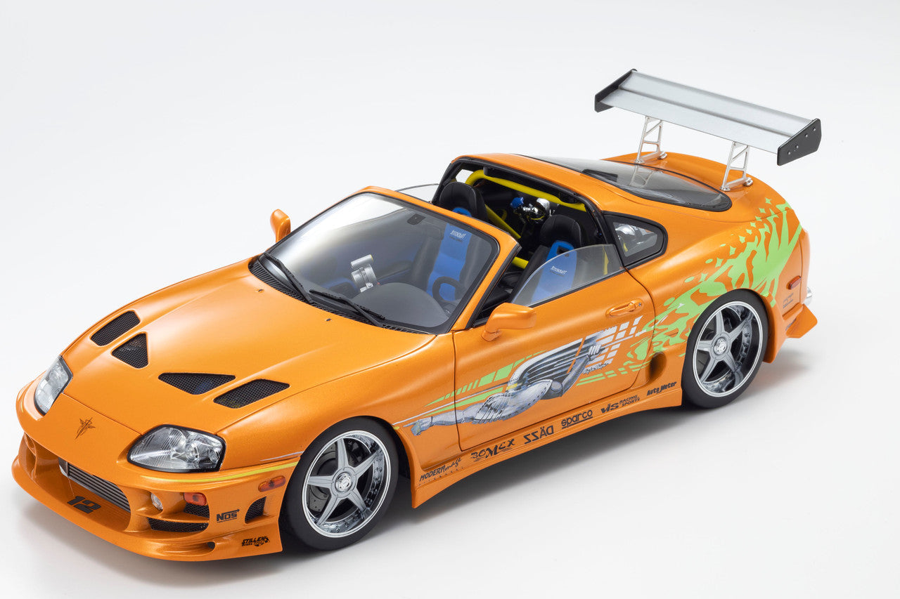 Kyosho 1993 Toyota Supra MK4 (A80) "Fast & the Furious" Orange Pearl 1:18