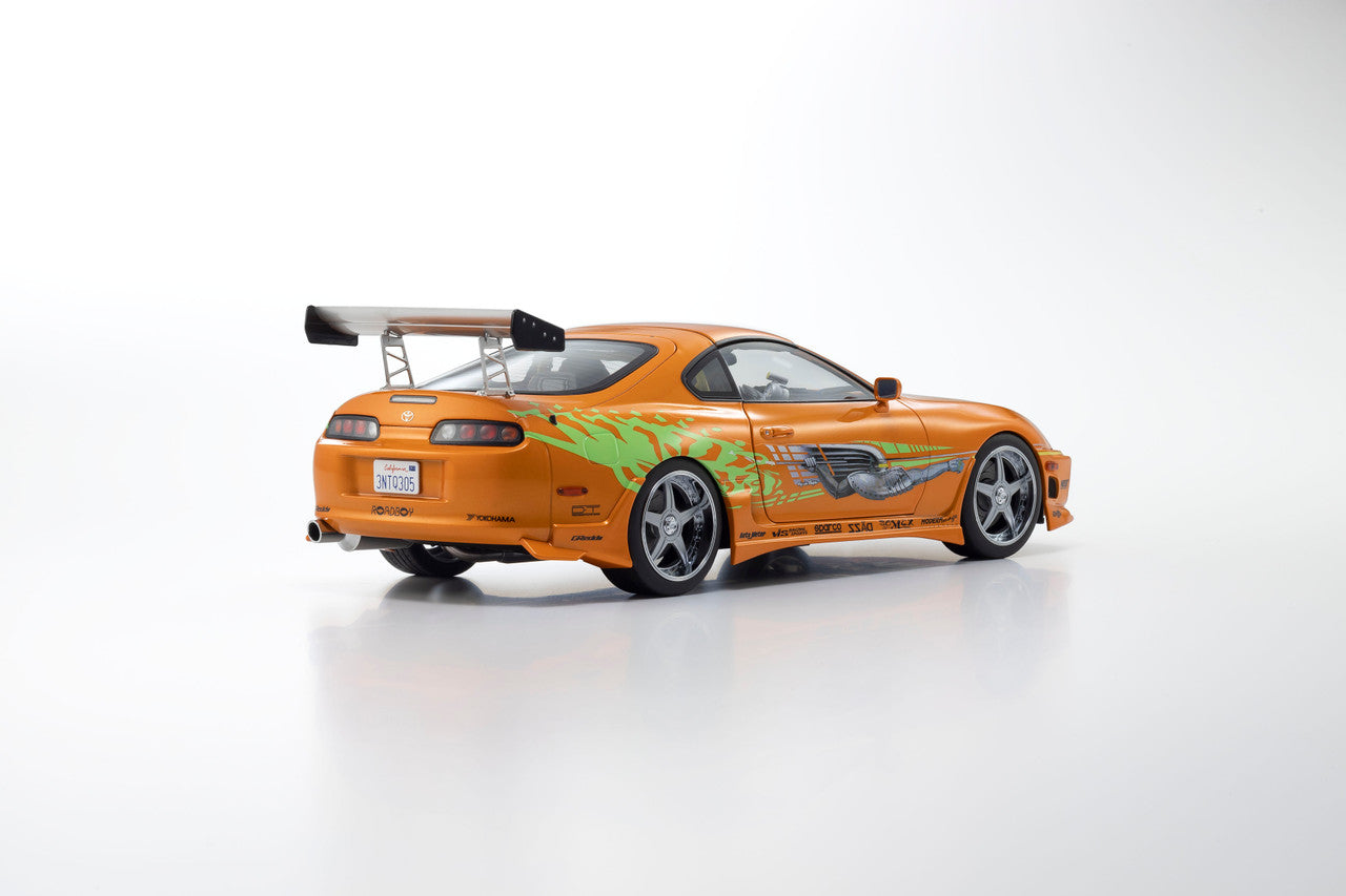 Kyosho 1993 Toyota Supra MK4 (A80) "Fast & the Furious" Orange Pearl 1:18