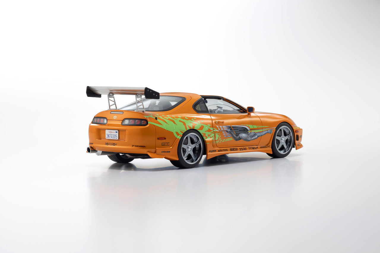 Kyosho 1993 Toyota Supra MK4 (A80) "Fast & the Furious" Orange Pearl 1:18