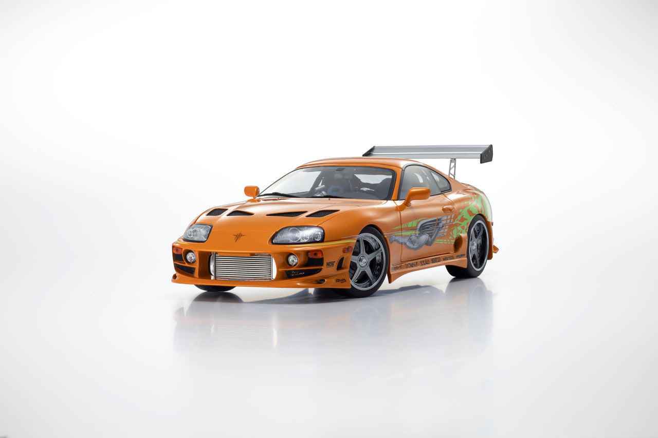 Kyosho 1993 Toyota Supra MK4 (A80) "Fast & the Furious" Orange Pearl 1:18