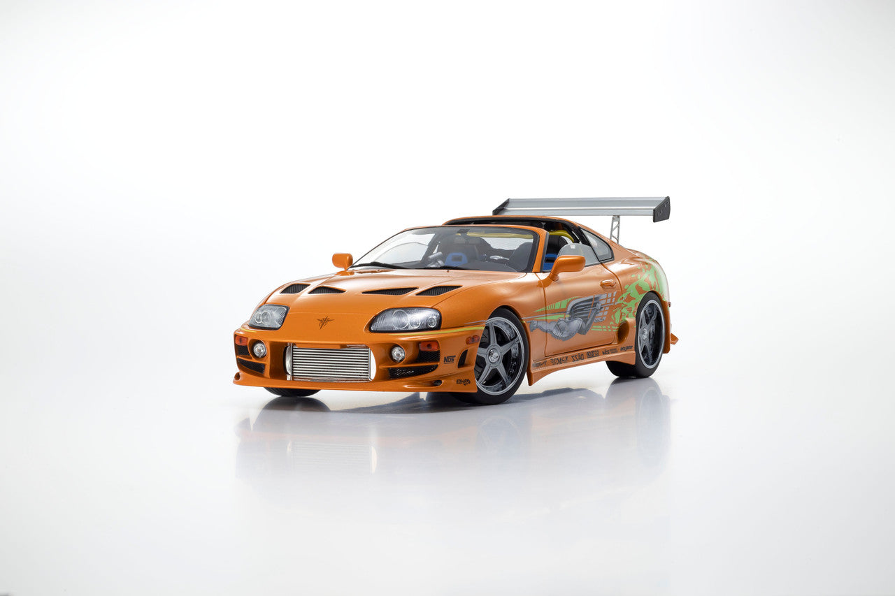 Kyosho 1993 Toyota Supra MK4 (A80) "Fast & the Furious" Orange Pearl 1:18