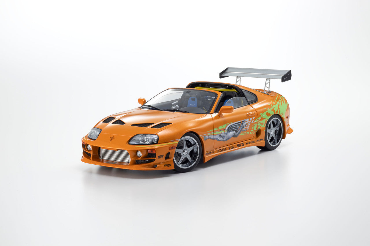 Kyosho 1993 Toyota Supra MK4 (A80) "Fast & the Furious" Orange Pearl 1:18