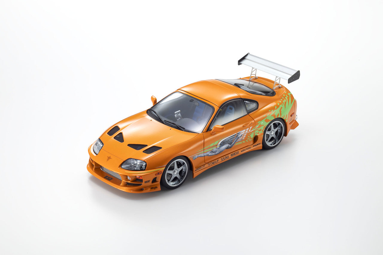 Kyosho 1993 Toyota Supra MK4 (A80) "Fast & the Furious" Orange Pearl 1:18