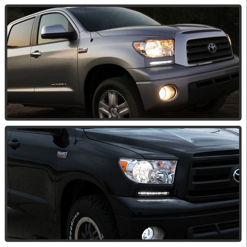 FR SPORT Spyder Toyota Tundra 07-13 Daytime LED Running Lights (XSP-X Model Look)wo/swtch Blk...