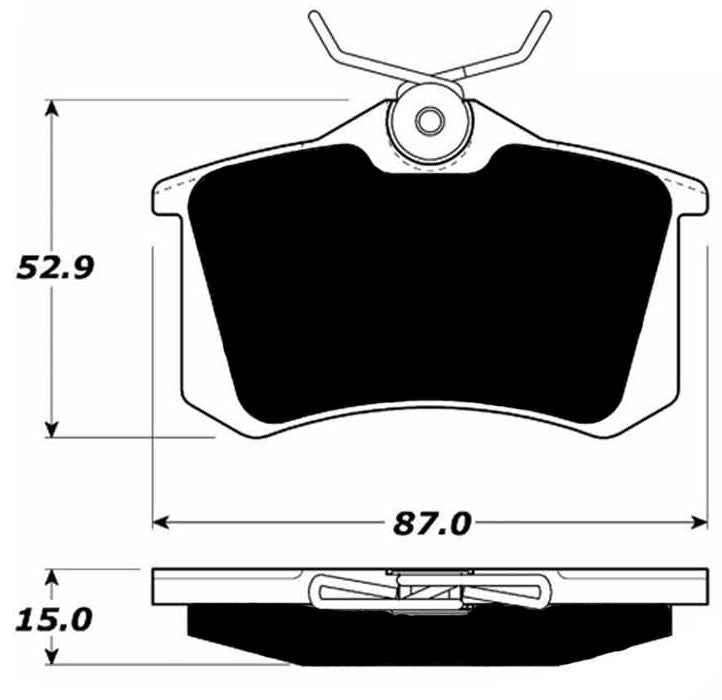 Porterfield Brake Pads for 2001 AUDI TT Quattro - 180HP 1.8L