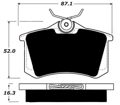 Porterfield Brake Pads for 1999 VOLKSWAGEN JETTA