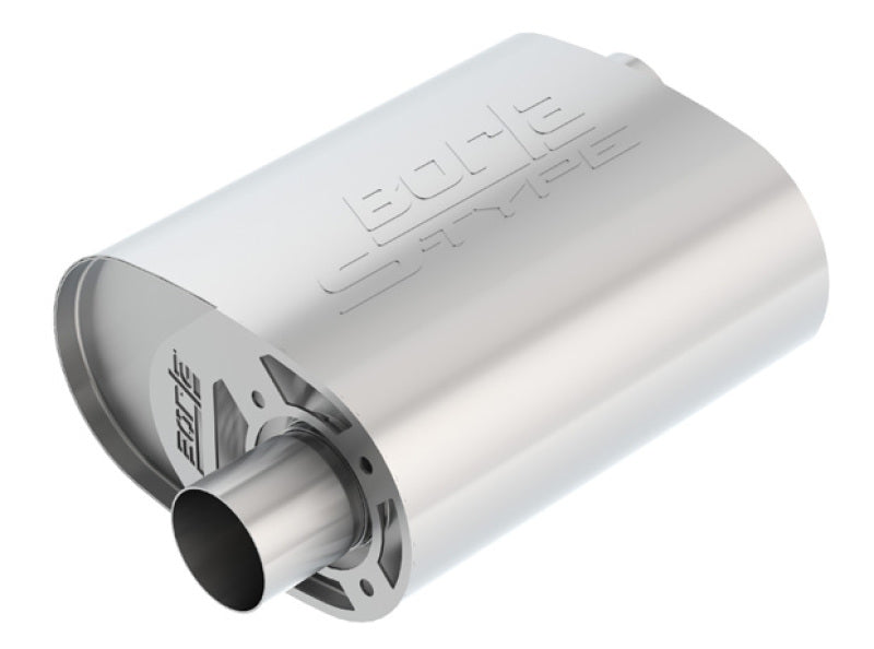 FR SPORT Borla CrateMuffler Ford Coyote 2.5 inch Offset/Offset 12in x 6in x 10.34in S-Type Oval...