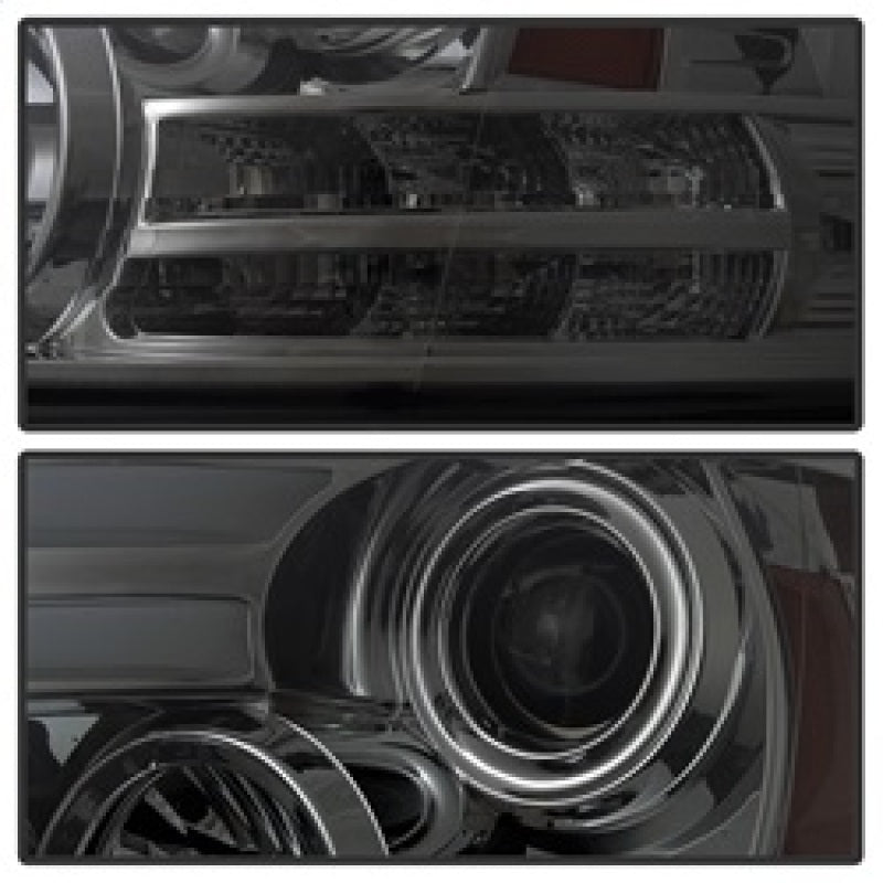 Spyder Dodge Ram 09-12 Projector Headlights Light Bar DRL Smoke PRO-YD-DR09-LBDRL-SM 5081742