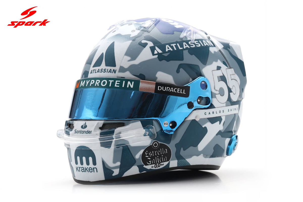 STM Diecast Spark-Model Williams Racing F1 Team Carlos Sainz Helmet British GP 2025 1:5 - View 3