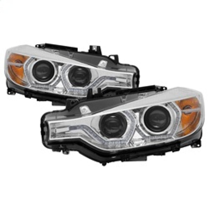 FR SPORT Spyder 12-14 BMW F30 3 Series 4DR Projector Headlights - LED DRL - Chrome...