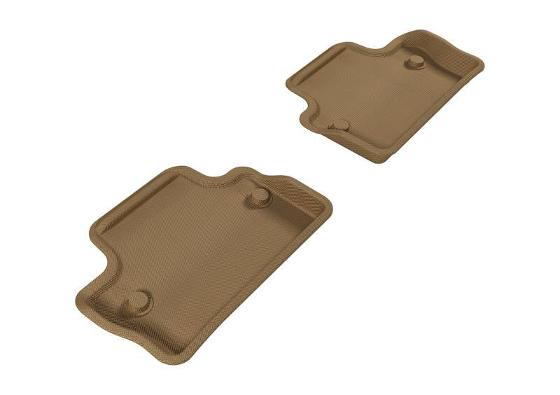 3D MAXpider 2011-2018 Volvo S60/V60 Kagu 2nd Row Floormats - Tan L1VV01621502