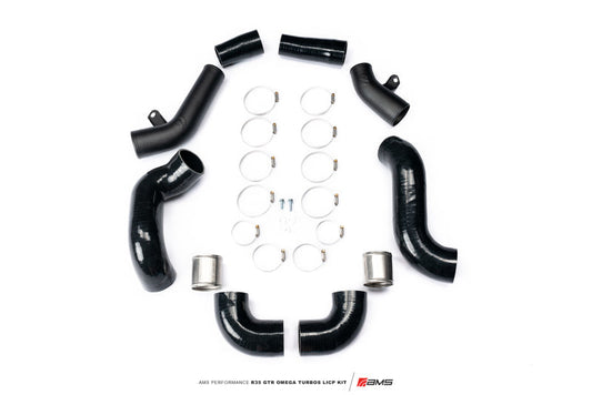FR SPORT AMS Performance 09-21 Nissan GTR R35 OMEGA Turbo Kit 3in Lower Intercooler Pipes (OMEGA...