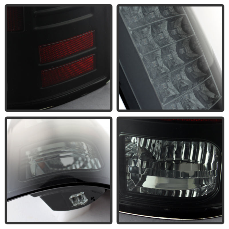 FR SPORT Spyder Dodge Ram 1500 13-14 13-14 LED Tail Lights LED Model only - Blk Smke...
