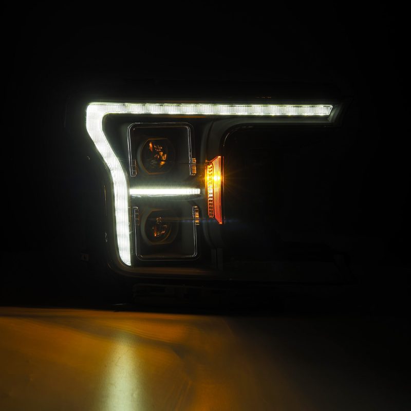 FR SPORT AlphaRex 18-21 Ford F150 PRO-Series Projector Headlights - Black w/DRL & Seq Signal...