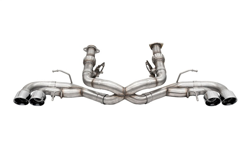 Corsa 2020 Corvette C8 3in Xtreme Cat-Back Exhaust 4.5in Pol Quad Tips - Deletes stock AFM Valve 21104