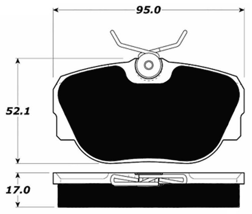 Porterfield Brake Pads for 1989 MERCEDES-BENZ 190E 2.6L w/ASR